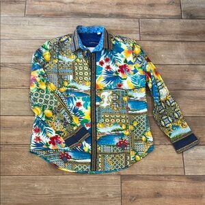 Robert Graham Limited Edition Vibrant Multicolor Patterned Shirt